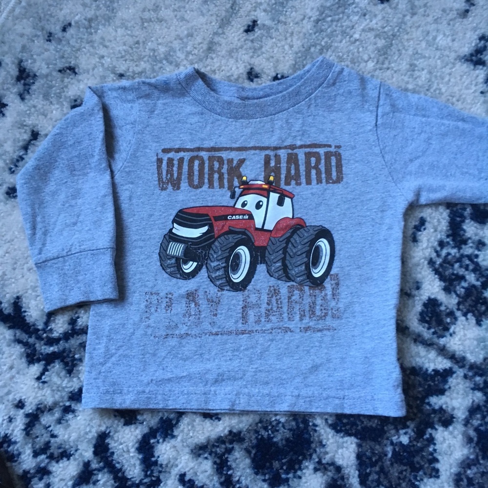 Toddler 2T Case International tractor t shirt grey